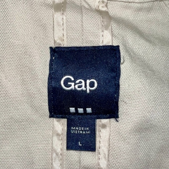 GAP Ivory Trench Coat - Size Large - Picture 8 of 8